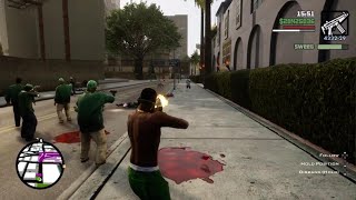 CJ SWEET AND SOME GROVE STREET HOIMES TAKE OVER IDLEWOOD gta sa [upl. by Nadruoj204]