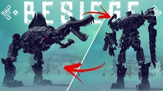 Besiege  GTA in Besiege  The Greatest Dinosaur Transformer amp More  Besiege Gameplay Highlights [upl. by Alletnahs]