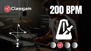 Drum track 44  200 BPM base de batería para practicar [upl. by Aisatana]