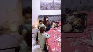 Mama’s boys Ma sha Allah viralvideo lifewithtriplets ytshorts tripletsmom [upl. by Sandberg]