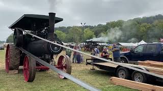 Lanesville Indiana Heritage weekend saw mill demonstration 992023 [upl. by Ehtnax]