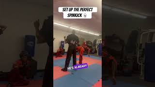 Set up the perfect Spin Kick 🥋 martialarts karate pointfighting [upl. by Harrington]