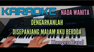 Karaoke CINTA SAMPAI MATI Kangen Band Nada Wanita [upl. by Devina]