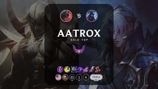 Aatrox Top vs Aphelios  NA Master Patch 148 [upl. by Pinzler]