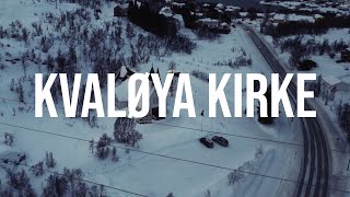 Kvaløya Kirke Kvaløya Troms Norway from Above DJI Mini 2  4K24  Drone Video [upl. by Ekle]