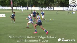 Rugby coaching  Shannon Fraser Edge Attack promo [upl. by Ronoc645]