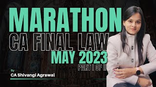 CA Final Law  Marathon and Revision with Amendments  May 2023  Hinglish  Part I of II [upl. by Enrobso]