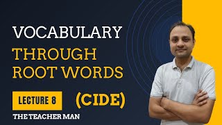 Root word analysis 8  word power made easy  vocabulary by The Teacher Man [upl. by Black]