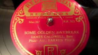 Some Golden Daybreak  James Caldwell  Hymn  78 rpm  Scottish Bass  HMV 102 [upl. by Heilner926]