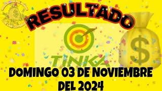 RESULTADOS SORTEO TINKA DEL DOMINGO 03 DE NOVIEMBRE DEL 2024LOTERÍA DE PERÚ [upl. by Inus454]