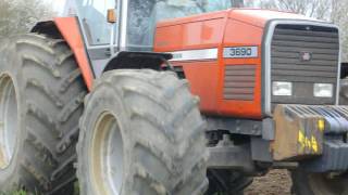 Massey Ferguson 3690 and Dowdeswell 6 furrow plough [upl. by Chastain]