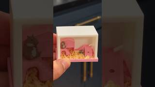 making a mini hamster cage 🐹 miniature hamstercare tinyhomes [upl. by Omland]