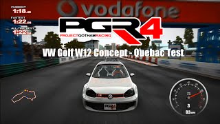 PGR4 Volkswagen Golf W12 Concept  Quebec Test Run [upl. by Hubing]