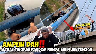 Althaf motovlog panik❗Nanda nekad panjat jembatan sampe jadi perhatian orang [upl. by Bascomb]