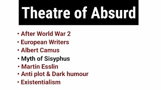 Theatre of Absurd in Hindi [upl. by Yanaton]