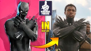 FORTNITE DANCES IN REAL LIFE Wakandan Salute Wakanda Forever Black Panther Emote [upl. by Boote]