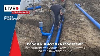 LIVE ATE  Assainissement évacuation eaux usées et pluviales avec Synergie assainissement  SANCOL [upl. by Veradi]