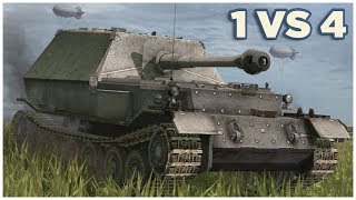 Ferdinand Stock Gun • 7 KILLS • 55K DMG • WoT Blitz [upl. by Balcer]