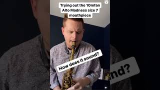 Alex Hahn checking out the 10MFAN “Alto Madness” alto mouthpiece What a killer sound [upl. by At]