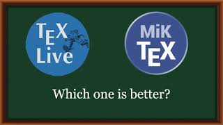 Which one you have to install for running your LaTeX article TeXLive or MikTeX [upl. by Leduar]