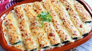 Canelones vegetarianos de espinacas para Navidad [upl. by Nywra]