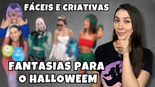 FANTASIAS FÁCEIS E CRIATIVAS PARA O HALLOWEEN 5 IDEIAS  Isabela Martin [upl. by Ecnerewal476]