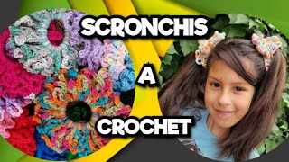 SCRONCHIS A CROCHETfácil y rápido 🔴 Nana Ramone [upl. by Barby826]