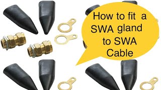 How to gland a SWA steel wire armoured cable [upl. by Imoen]