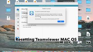 Reset TeamViewer ID on MacBook [upl. by Edia153]