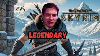 THE Insane CHALLENGE of Skyrims Legendary Surival Mode [upl. by Aiekram]