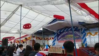 Welcome Speech by Krinjan Pokhrel on behalf of class 11  Sagarmatha Secondary School Pokhara [upl. by Aihseuqram]