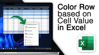 Excel ColorHighlight Row based on Cell Value 2024 [upl. by Eisseb896]