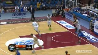 Final8 2014  Coppa Italia Basket  MPS SIENA vs DINAMO BdS SASSARI 2°QUARTO DELLA FINALE [upl. by Gneh57]