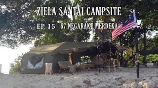 Vlog 15  Ziela Santai Campsite  MERDEKA Healing  Coody 80 [upl. by Adle]