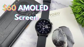 TOZO S5 Review Best AMOLED Display Smartwatch Under 60 [upl. by Vittoria]