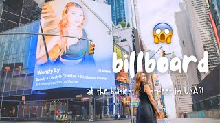 I HAVE A BILLBOARD AT TIMES SQUARE OMG [upl. by Felike1]