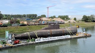 Ausgedientes Marine UBoot schwimmt nach Sinsheim [upl. by Salokcin]