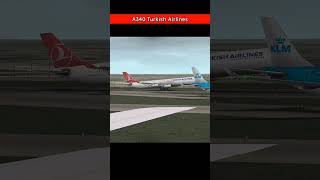 Turkish Airlines Airbus A340 Takeoff  Stunning Aircraft in Action aviation planespotting shorts [upl. by Nadda]