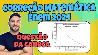 CORREÇÃO ENEM 2024  MATEMÁTICA  Uma caneca com água fervendo é retirada de um forno microondas [upl. by Sarge]