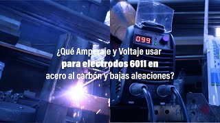 Qué Amperaje y Voltaje usar para soldar con electrodos 6011 en mi máquina de soldar ESAB  BOHMAN [upl. by Rtoip]