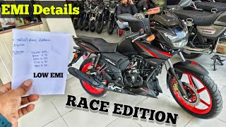 New Tvs Apache RTR 160 2V Race Edition 2024 Model Bike Price Detail  💰 Loan Details🔥EMI [upl. by Aisylla414]