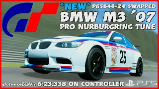 NEW Gran Turismo 7  SWAPPED BMW M3 07 Pro Tune  Nurburgring Setup  GT7 July Update 149 [upl. by Muriah]