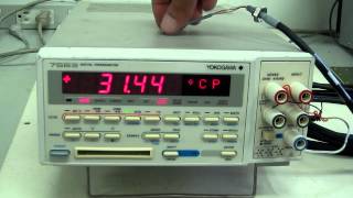 YOKOGAWA 7563 Digital multi thermometer 動作確認 [upl. by Amla863]