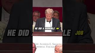 Pt 27 Donald Trump addresses the Alfred E Smith Memorial Foundation Trump jabs at Bill de Blasio [upl. by Vorster]