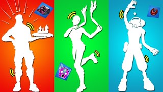 These Popular Fortnite Dances Have Voices Frolic Mwahaha Lunar Charge [upl. by Thayer400]