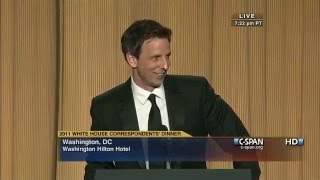 CSPAN Seth Meyers remarks at the 2011 White House Correspondents Dinner [upl. by Colier984]