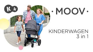 MOOV 3 in 1Kinderwagen von Kinderkraft  bis 22 kg  mit Kindersitz [upl. by Katushka]