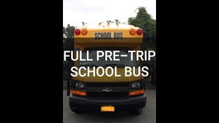 CDL SCHOOL BUS ROAD TEST FULL PRETRIP INSPECTION CDL TRAINING [upl. by Lerat]