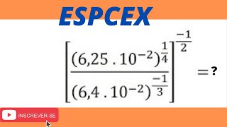 09  EsPCex  Radiciação  Questão de concurso [upl. by Cassandre740]