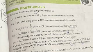 Class 8 maths chapter 8 comparing quantities ex 83 [upl. by Ecyrb]